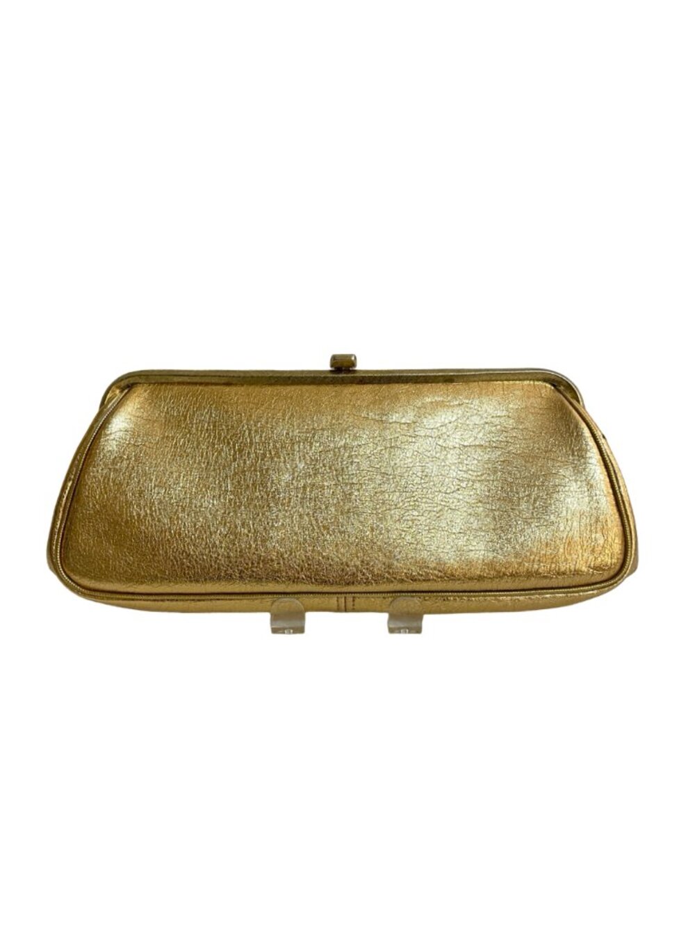 JR Florida USA Gold Metallic Evening Clutch Purse 🇺🇸